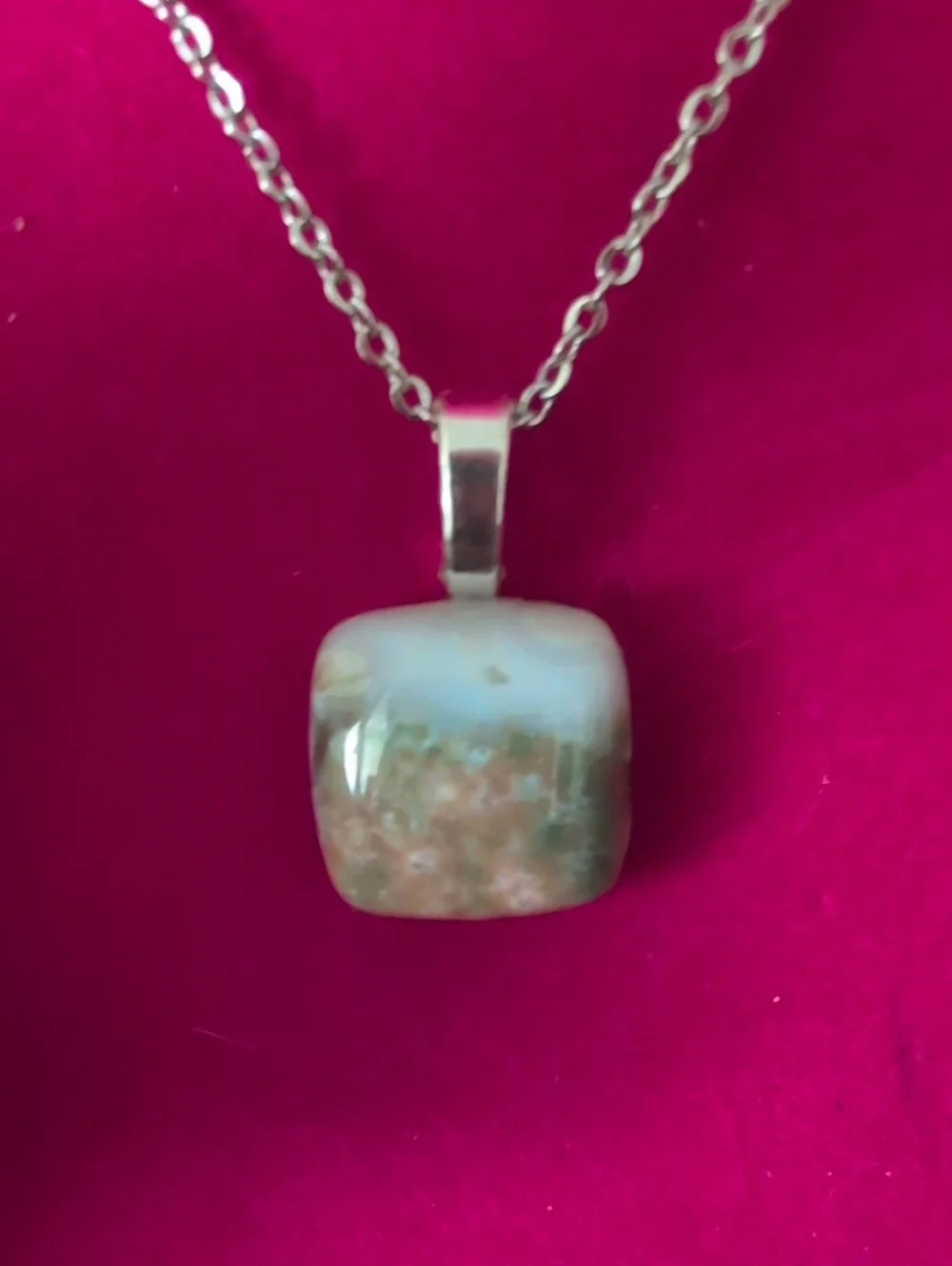 Ocean Jasper Pendant Small Square